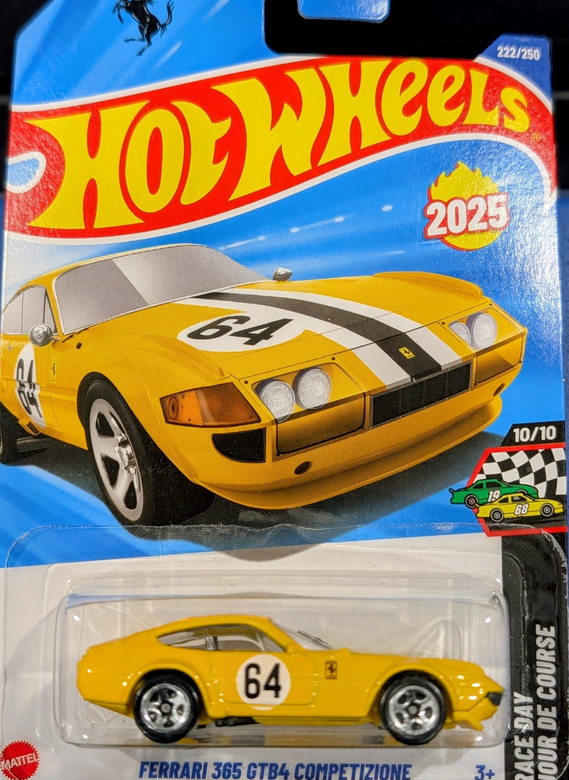Hot Wheels Ferrari 365 GTB4 Competizione yellow 2025