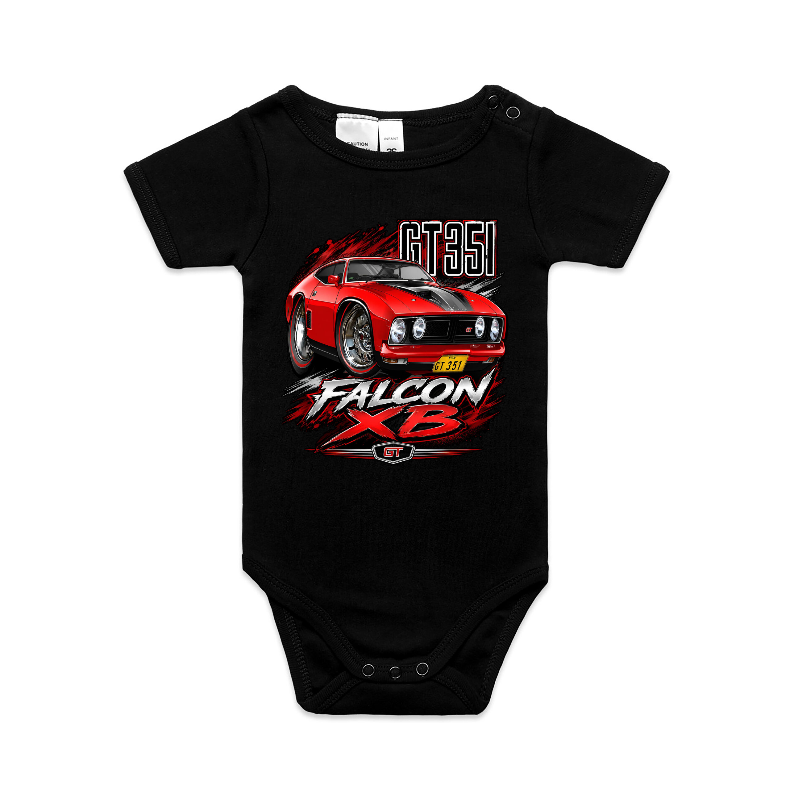 Ford XB Coupe GT Kool Carz Baby Onesie