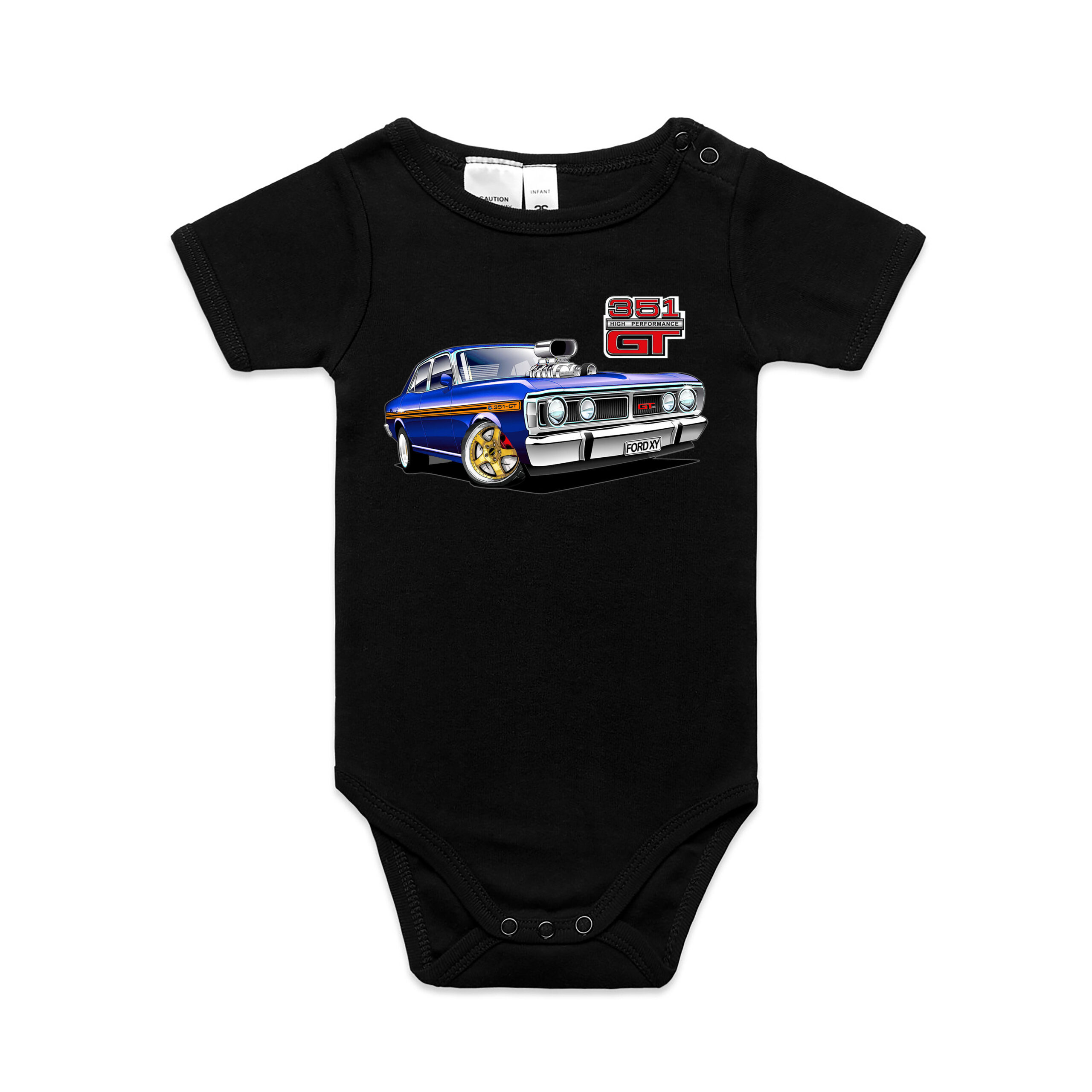 Ford XY Falcon Kool Carz Baby Onesie