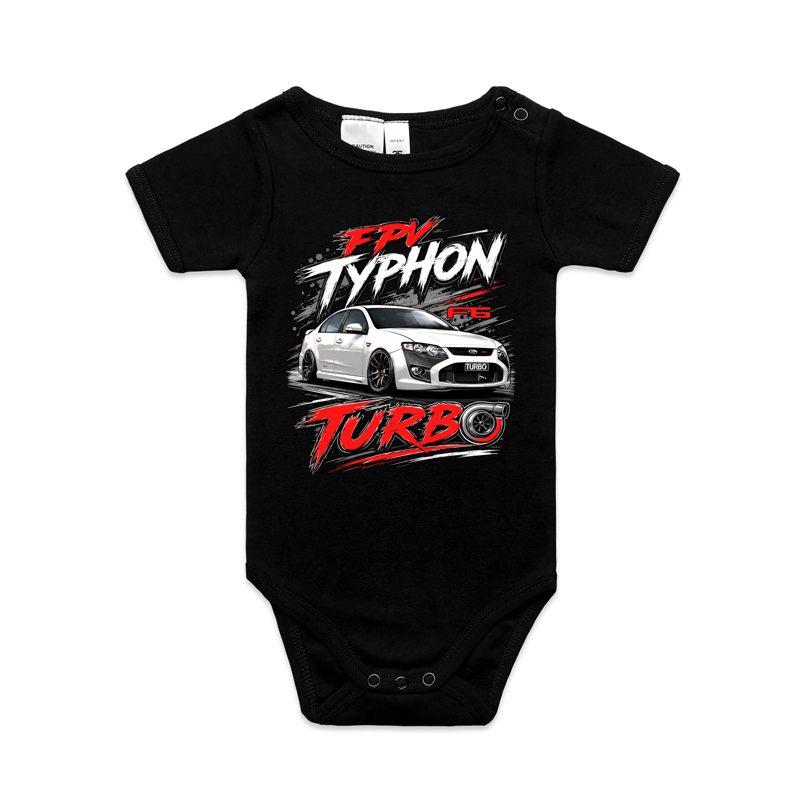 FPV Ford Typhon F6 Turbo Kool Carz Baby Onesie