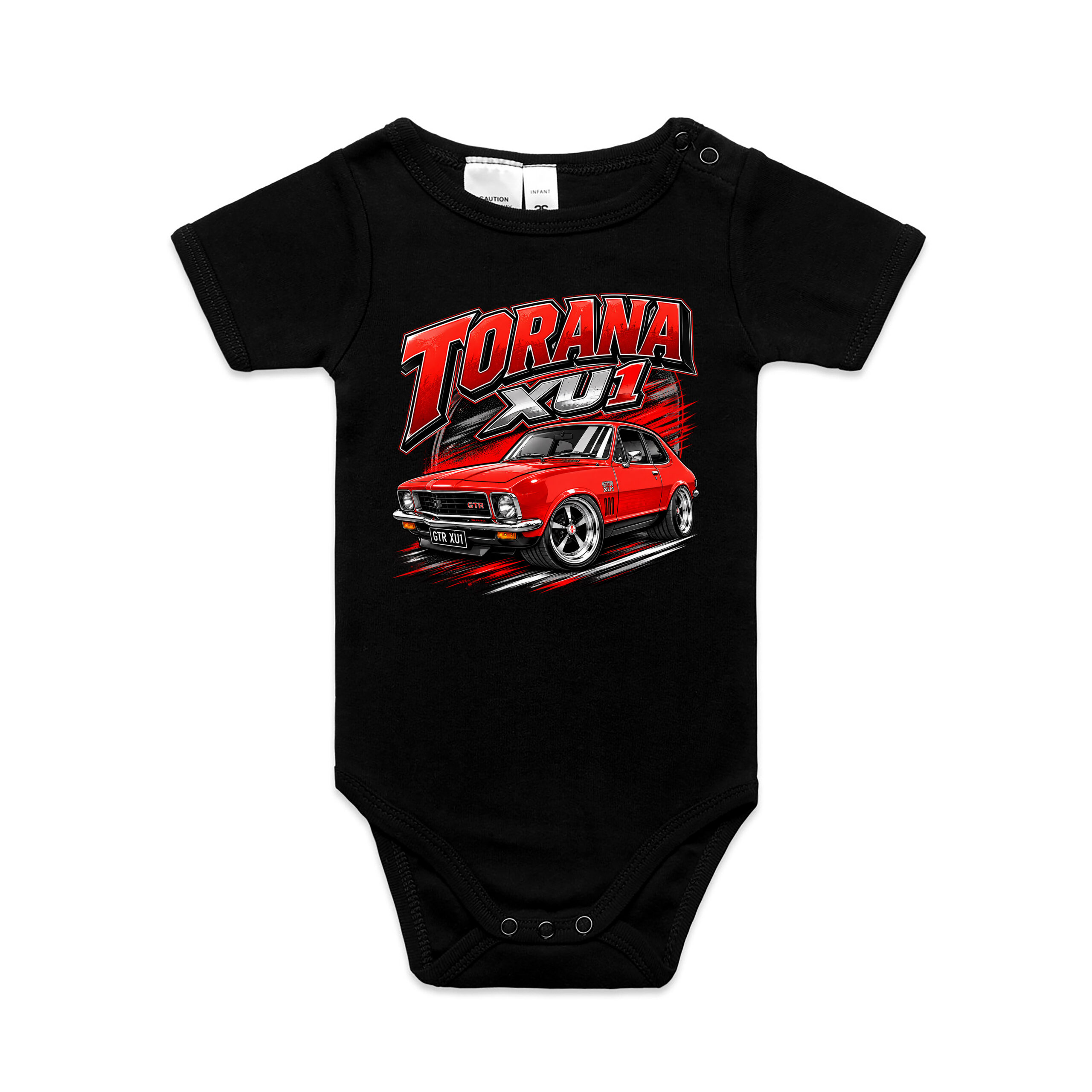 Torana XU1 Red Kool Carz Baby Onesie