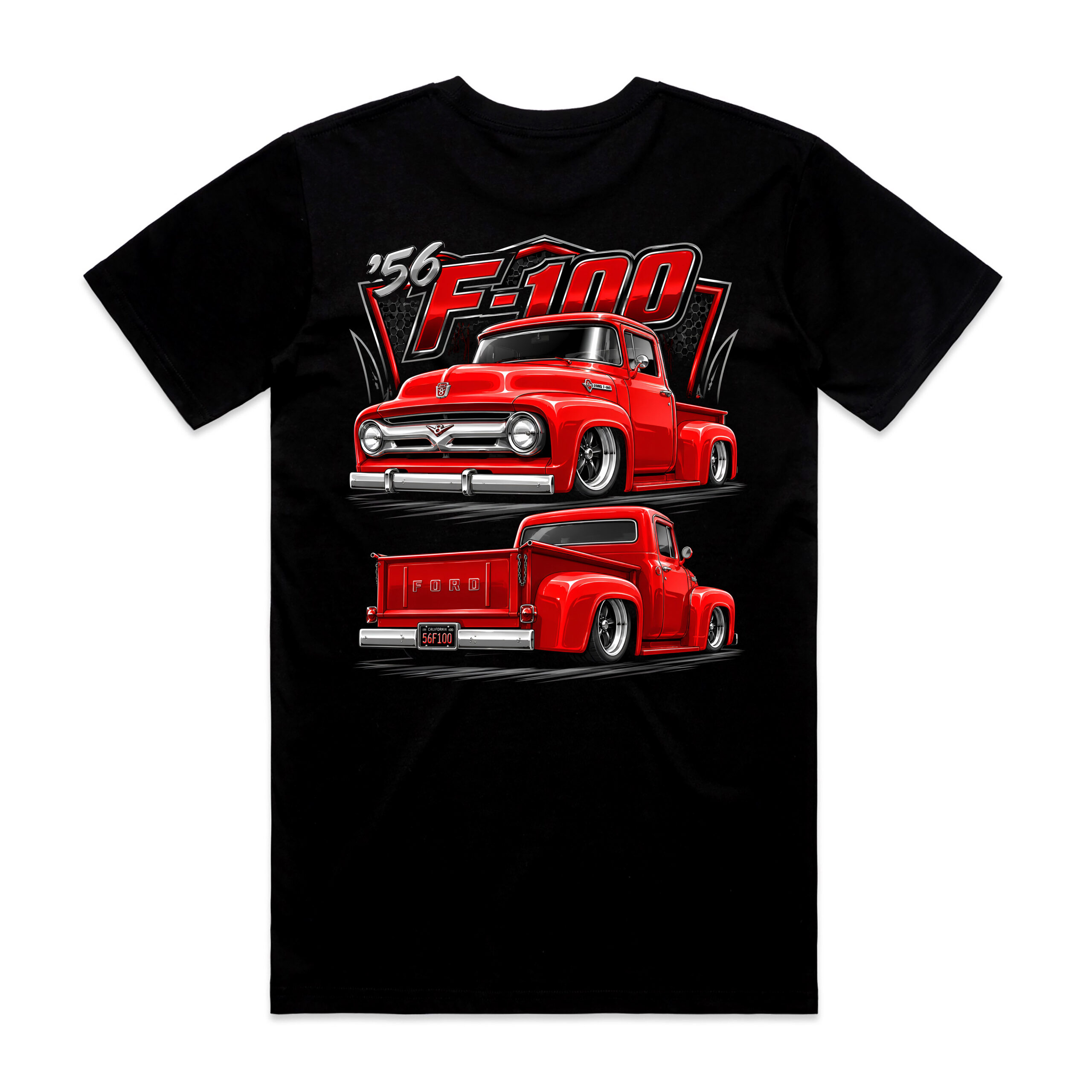 Ford F100 56 Red Kool Carz Tee