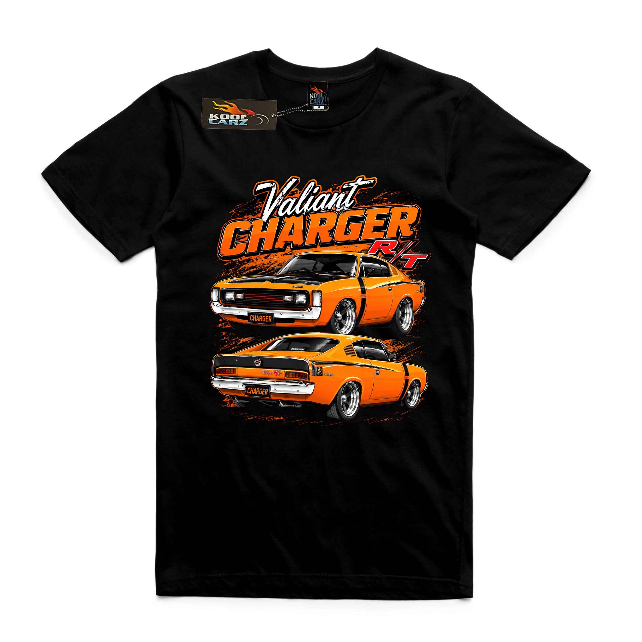 Valiant RT Charger Orange kool Carz Tee